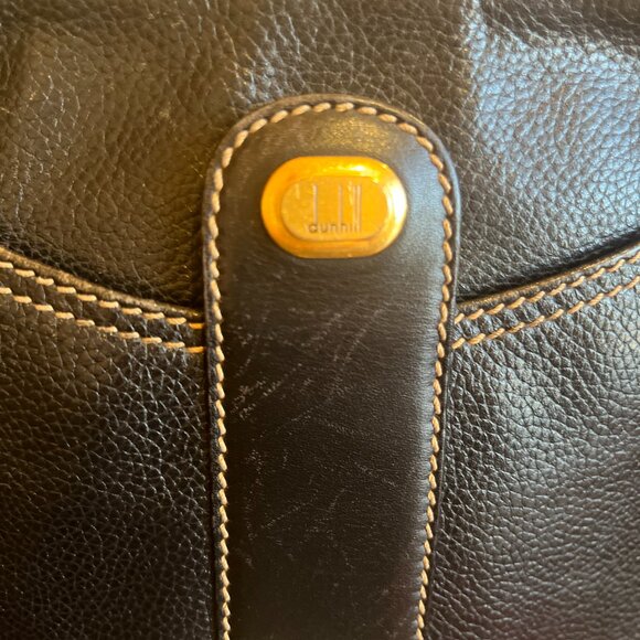Dunhill Black Leather Zipper Clutch Bag Authentic - Picture 7 of 7